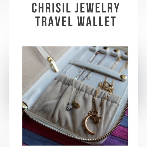 Chrisil OFF WHITE JEWELRY TRAVEL WALLET HANDMADE - Picture 2 of 16